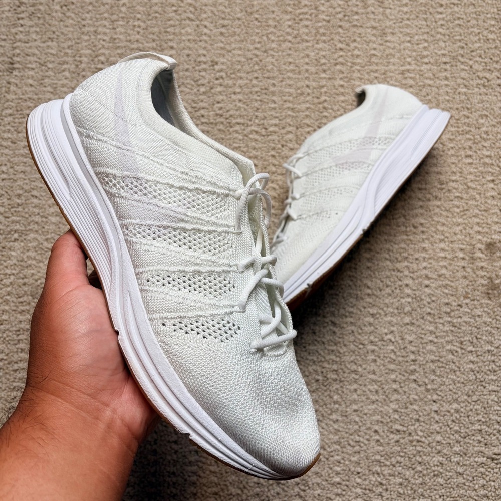 Nike Flyknit Trainer SE Mens 10 White Gum Running Shoes